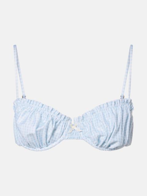 FAITHFULL Moana gingham bikini top