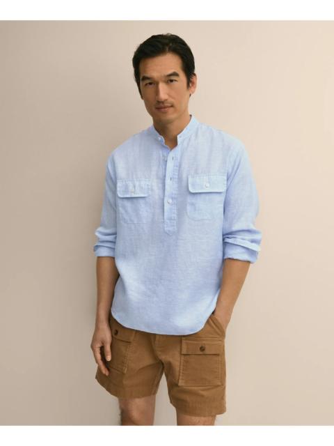 Brooks Brothers Irish Linen Popover Shirt