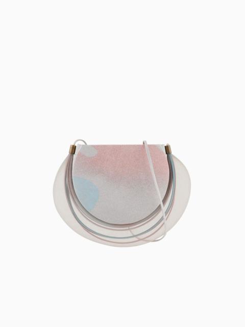GIORGIO ARMANI Printed clutch bag with crinoline detail