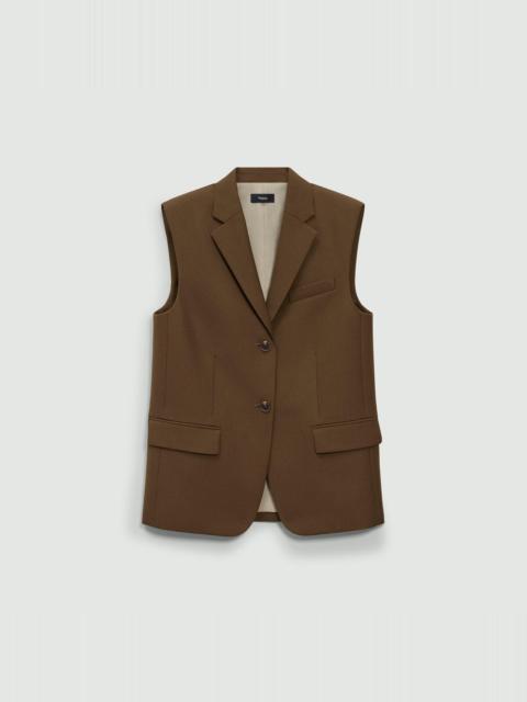 Theory Oversized Vest in Wool-Blend