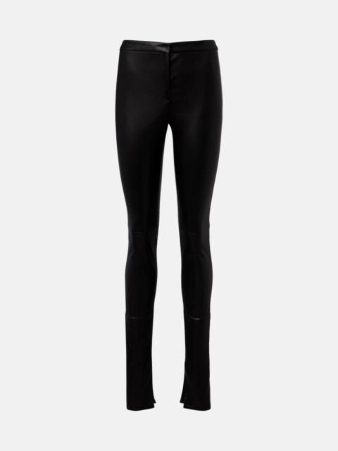 GUCCI Leather skinny pants