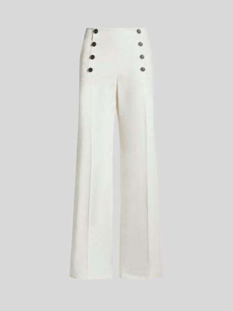 Etro TROUSERS WITH PEGASO BUTTONS