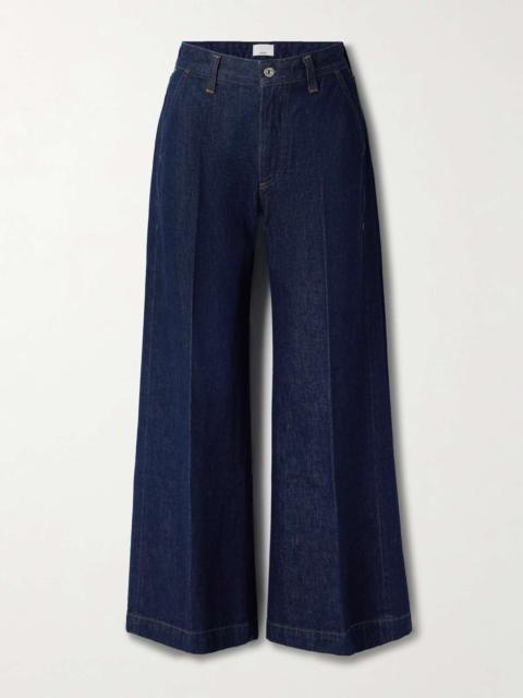 + Argent Beverly high-rise wide-leg jeans Dark denim