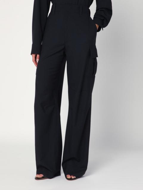 Bottega Veneta Midnight blue wool cargo trousers