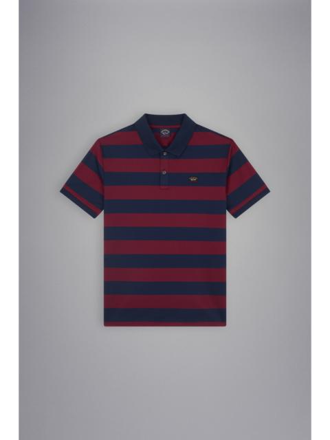 Paul & Shark COTTON PIQUÉ POLO WITH ICONIC BADGE