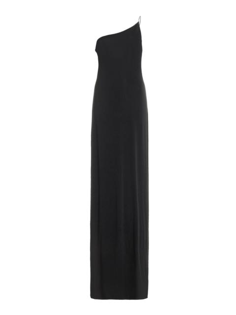 NILI LOTAN Elinor One-Shoulder Maxi Dress black