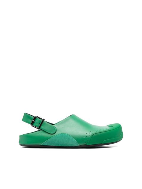 slingback round-toe sandals