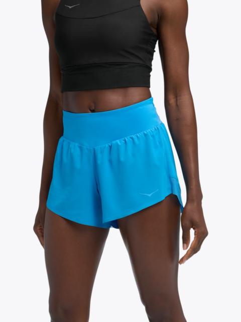 HOKA Women's Glide 4" Short in Hoka Blue