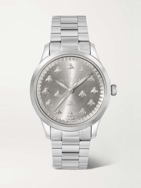 GUCCI G-Timeless 32mm stainless steel watch
