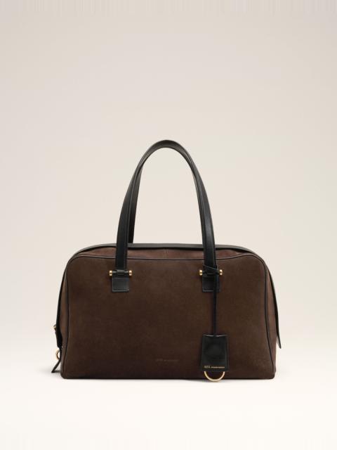 AMI Paris BROWN COW LEATHER GEORGES BOWLING BAG