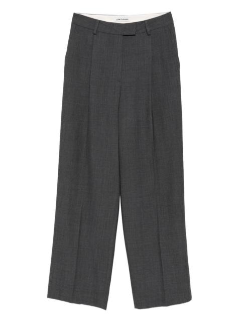 LOW CLASSIC pleated tailored trousers