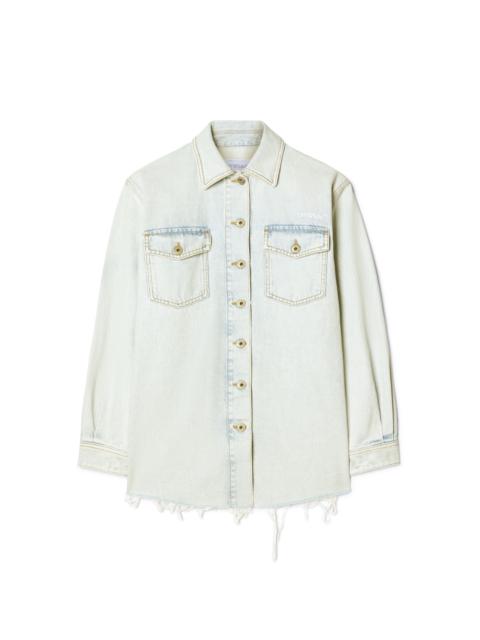 Off-White White Denim Fresco Arrow Shirt Jacket
