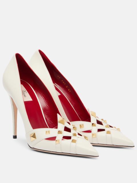 Valentino Studdy leather pumps