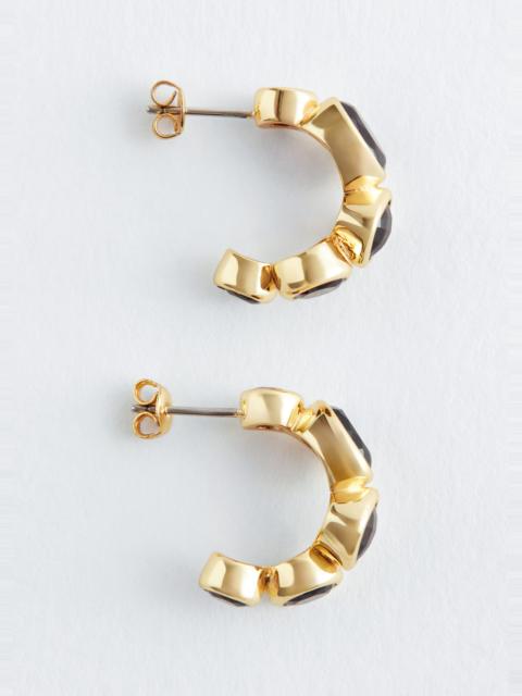 & Other Stories Crystal Hoop Earrings