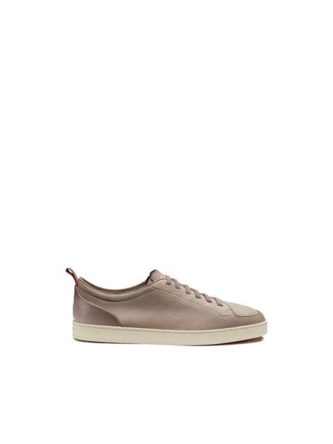 Santoni nubuck lace-up sneakers