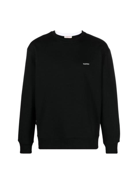 Valentino logo-print cotton sweatshirt