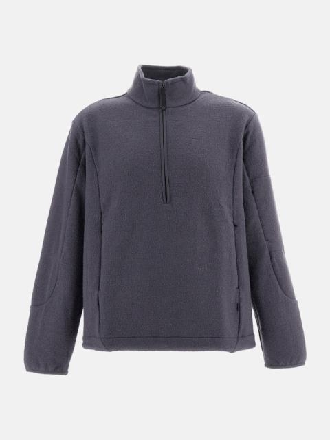 PAS NORMAL STUDIOS® OFF-RACE WOOL-BOILED HALF-ZIP JERSEY