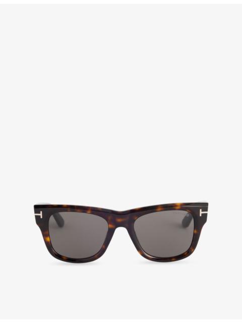 TOM FORD FT13045352A Square Acetate Sunglasses