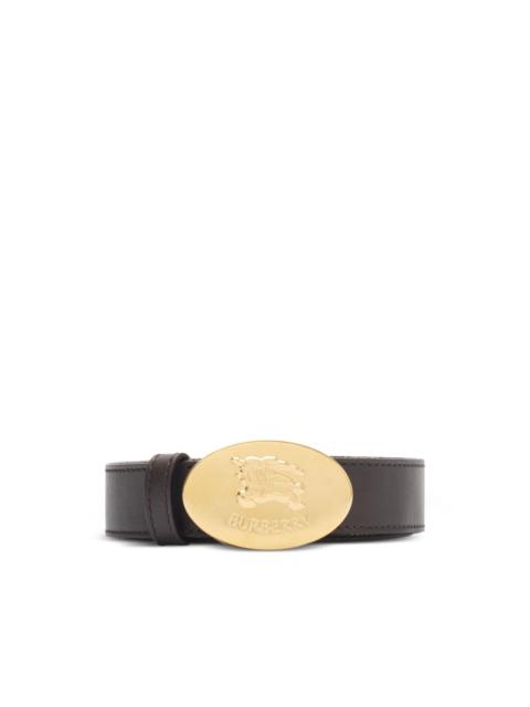 Burberry check knight-stamp belt