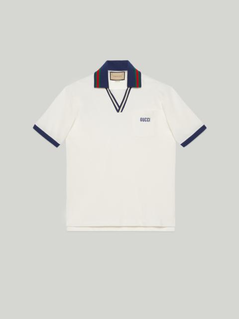 GUCCI Cotton piquet polo shirt