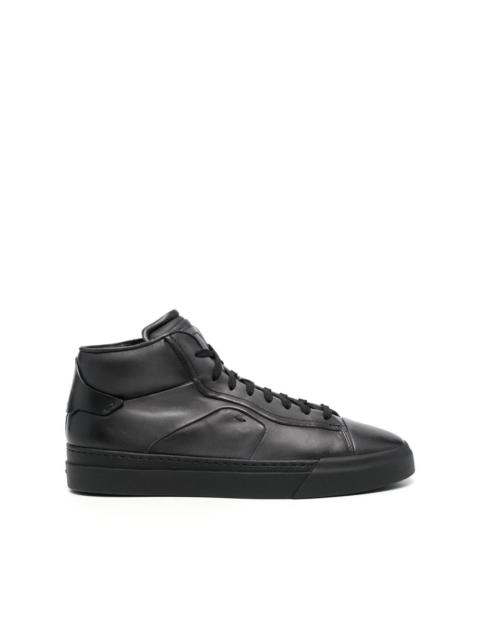 Santoni high-top lace-up sneakers