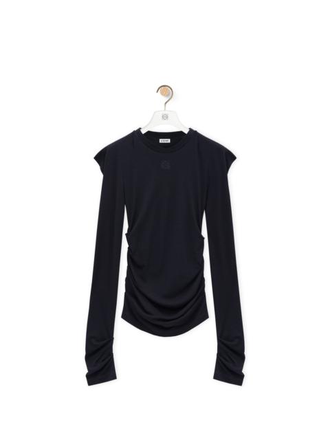 Loewe Long sleeve top in viscose and silk