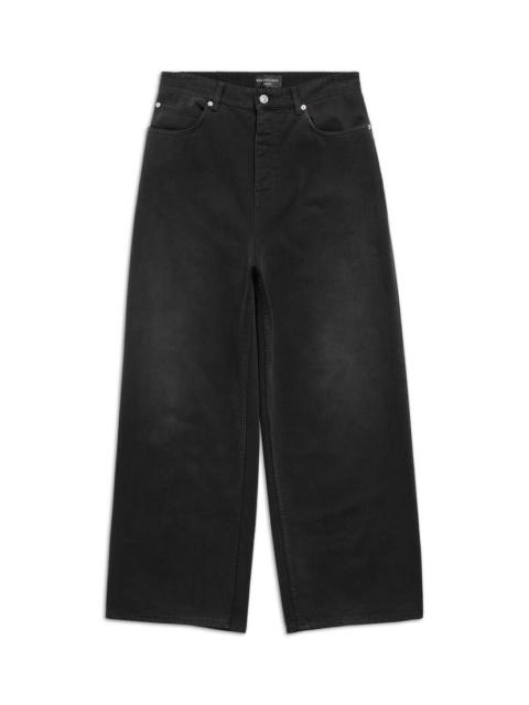 BALENCIAGA Baggy Pants in Black Faded