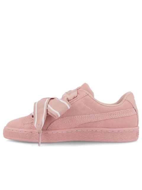 (WMNS) PUMA Suede Heart Satin II Cameo Brown 364084-03