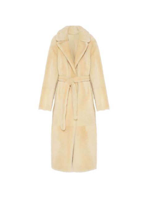 shearling reversible coat