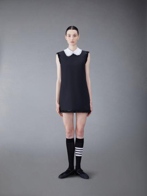 Thom Browne ruffle-trim shift minidress