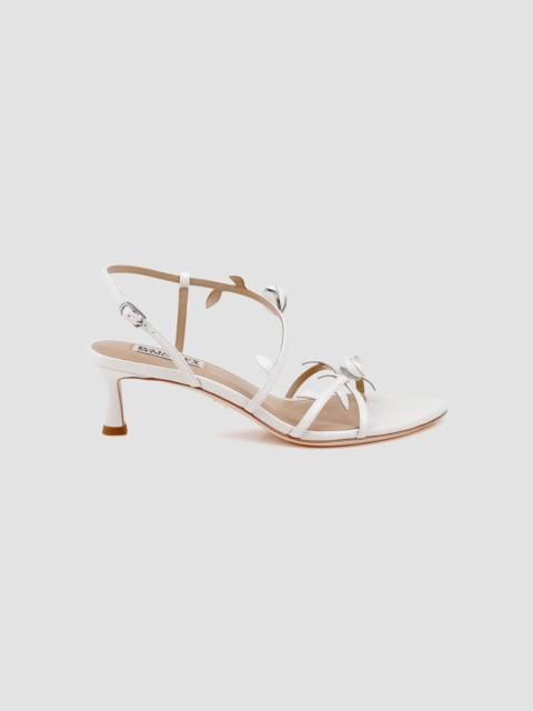 BADGLEY MISCHKA Women's Orland 50MM Floral Sandals - White Leather