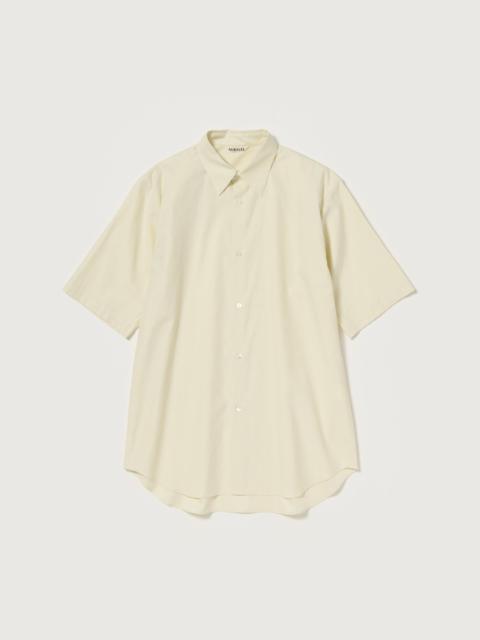 AURALEE WASHED FINX TWILL HALF SLEEVED SHIRT