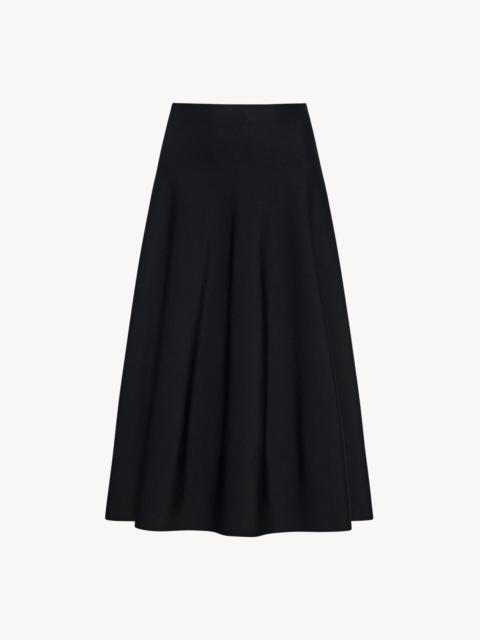 The Row Cindy Skirt in Glossy Viscose