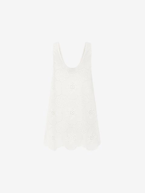 MATTEAU Matteau Broderie Tank Mini Dress - White