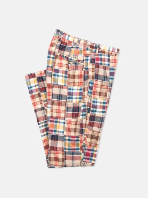 J. PRESS PATCHWORK MADRAS TROUSER - TRIM FIT