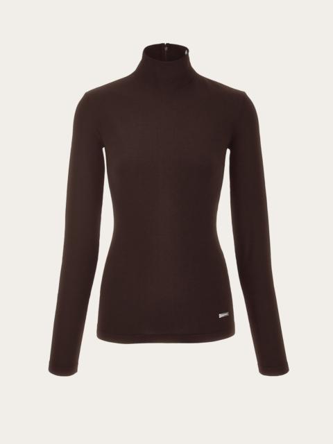 FERRAGAMO Jersey turtleneck