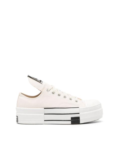 x DRKSHDW oversized-tongue lace-up sneakers
