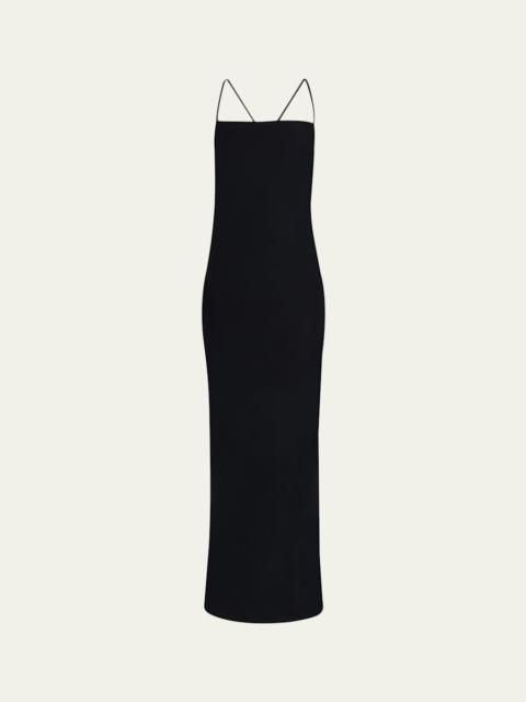 DIANE VON FURSTENBERG Stanton Backless Bodycon Stretch Satin Gown