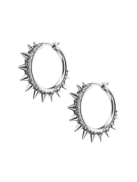 Diesel STAINLESS STEEL HOOP EARRINGS