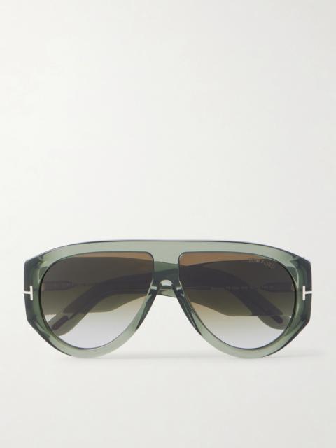TOM FORD Bronson D-frame Tortoiseshell Acetate Sunglasses