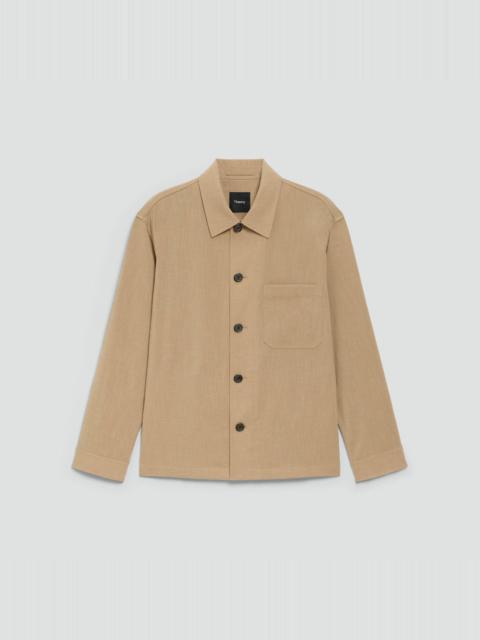 Theory Shirt Jacket in Performance Suiting