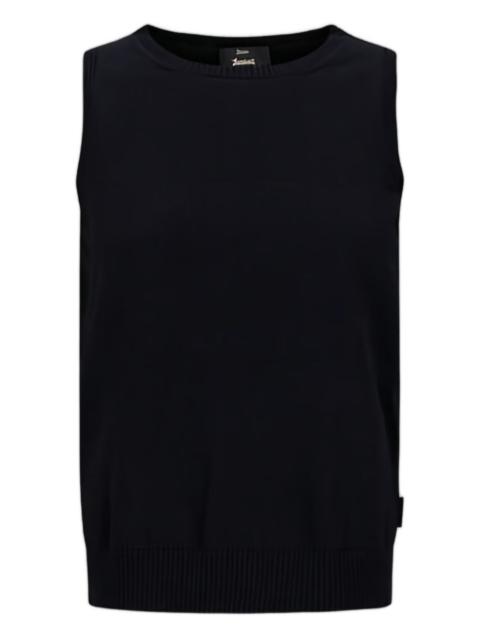 Herno round-neck sleeveless top