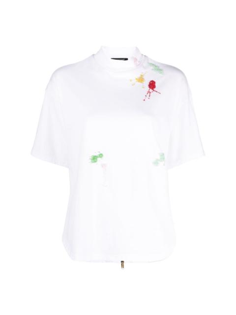 UNDERCOVER bead-detailing cotton T-shirt
