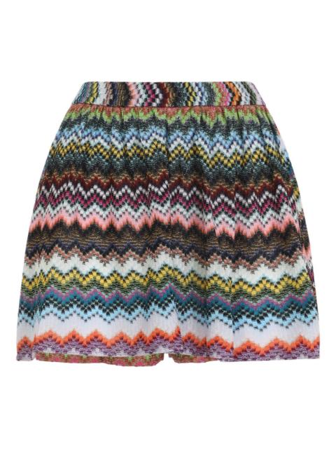 Missoni chevron high-waisted shorts