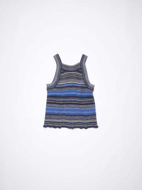 Acne Studios Ribbed tank top - Dark blue/multi