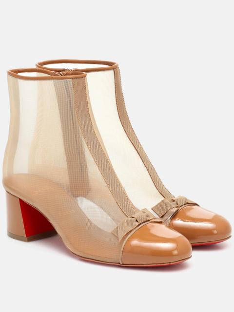 Christian Louboutin Checkypoint mesh ankle boots