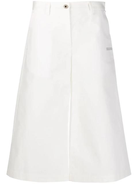 Off-White slogan print cropped trousers