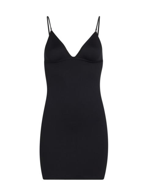 Fleur du Mal Women's Le Stretch V-Neck Minidress - Black