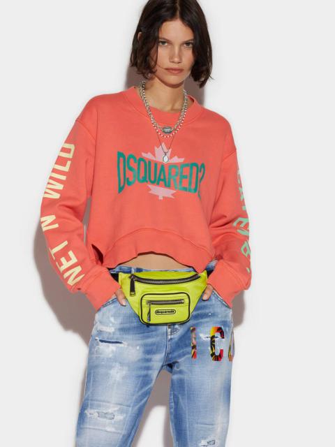 DSQUARED2 D2 LEAF CUT SWEATSHIRT