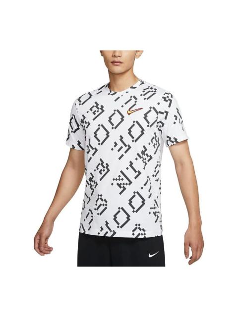 Nike Nike Hoops 농구 짧은 소매 티셔츠 남자의 백색 DJ1561-100